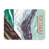 カトマイナショナルパーク一万煙ヴィンテージ マグネット (横)