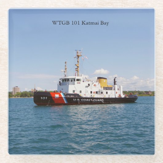 カトマイベイガラスコースター ガラスコースター (正面)