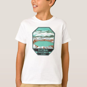 カトマイ国立公園サミットクレーターレイクアラスカT-S Tシャツ