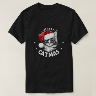 カトマスメリーメーンクーンクリスマス Tシャツ