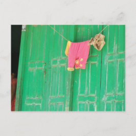 カトマンズのピンクの緑 ポストカード