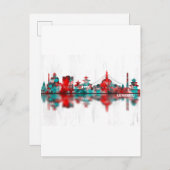 カトマンズネパールスカイライン インビテーションポストカード (正面/裏面)