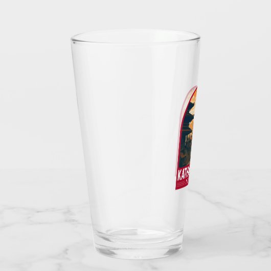 カトマンズネパール旅行アートヴィンテージ タンブラーグラス (右)