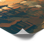 カトマンズネパール旅行アートヴィンテージ ポスター (角)