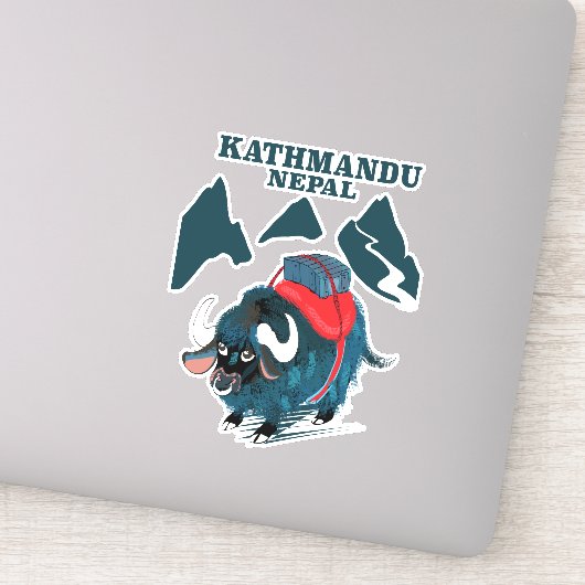 カトマンズネパール旅行ポスター シール (詳細)