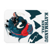 カトマンズネパール旅行ポスター マグネット (横)