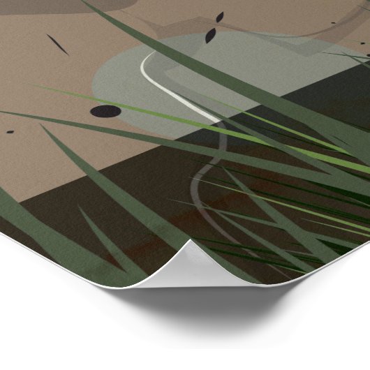 カトマンズヴィンテージ旅行ポスター ポスター (角)