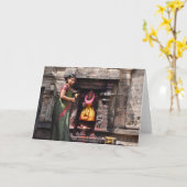 、カトマンズ信念上の行為 カード (黄色い花)