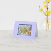 カトマンズ&ドグマンズ漫画おもしろいノートカード カード (黄色い花)