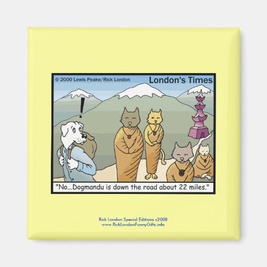 カトマンズ&ドグマンズ漫画おもしろい磁石 マグネット (正面)