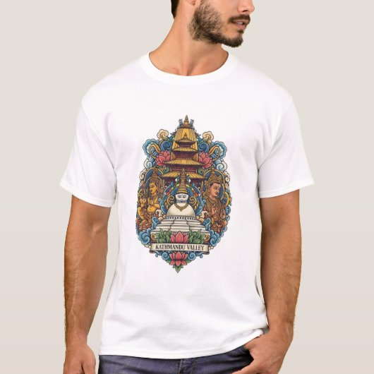 カトマンズ・バレーTシャツ Tシャツ (正面)