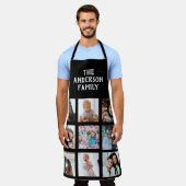 カトムフォトコラパーソナライズされたージュ エプロン (着用した状態)