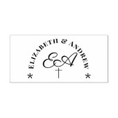 カトモノグラムのリ結婚ック セルフインキングスタンプ (デザイン)