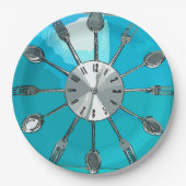 カトラリーオクロックプレート ペーパープレート (正面)