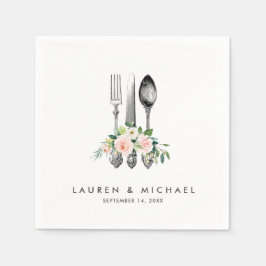カトラリーフローラ赤面結婚のナプキン スタンダードカクテルナプキン