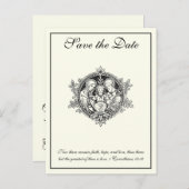 カトリエレガントックアイボリー聖家が日を救う 案内ポストカード (正面/裏面)