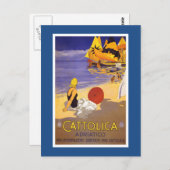 カトリカヴィンテージイタリアン旅行ポスター ポストカード (正面/裏面)