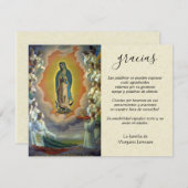 カトリスペインのックヴァージンマリー·コンドリアンス サンキューカード (正面/裏面)