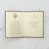 カトリックのお悔やみ 葬儀 花の祈りカード カード (内部)