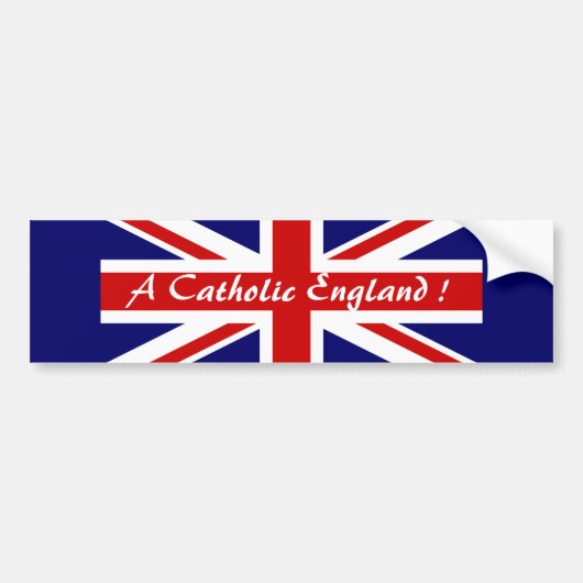 カトリックのイギリスだ! バンパーステッカー (正面)