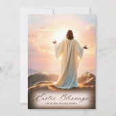 カトリックのイースター  キリストの復活 祝福 シーズンカード (正面)