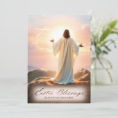 カトリックのイースター  キリストの復活 祝福 シーズンカード (スタンド正面)