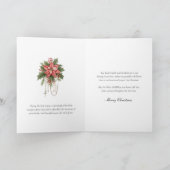 カトリックのクリスマスのミサ提供カード シーズンカード (内部)