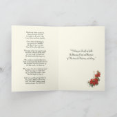 カトリックのクリスマスイエスメリージョセフロザリオ カード (内部)