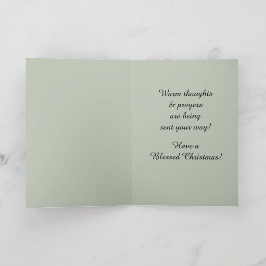 カトリックのクリスマスロザリー聖家庭宗教 シーズンカード (内部)