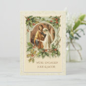 カトリックのクリスマス婚約発表 招待状 (スタンド正面)