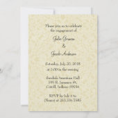 カトリックのクリスマス婚約発表 招待状 (裏面)