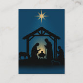 カトリックのクリスマス記念葬儀祈りの言葉カード 名刺 (正面)