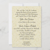 カトリックのクリスマス　伝統的な結婚式の招待状 招待状 (裏面)