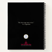 カトリックのグレゴリオ聖歌ラテンマス中世金ゴールド ノートブック (裏面)