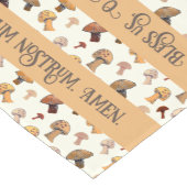 カトリックのグレース手引きキノコLatin English ショートテーブルランナー (コーナー)