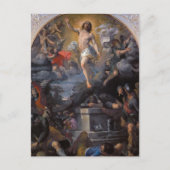 カトリックのバロック復活イエスキリスト・イースター シーズンポストカード (正面)