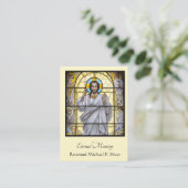 カトリックのビザンチンイエズス東葬祭聖カード 名刺 (スタンド正面)