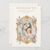 カトリックのマリアとイエスフローラ聖なる書物、 経典 (正面/裏面)