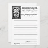 カトリックのミサすべての魂の死の記憶 (正面/裏面)