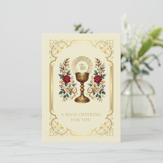 カトリックのミサ提供チャリスフローラ (スタンド正面)