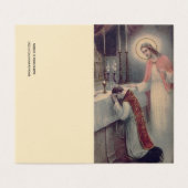 カトリックのミサ提供祈りの言葉イエスホーリーカード 名刺 (外部フラット)