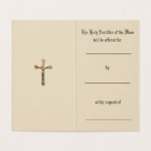 カトリックのミサ提供祈りの言葉イエスホーリーカード 名刺 (内部フラット)