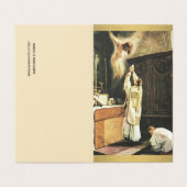 カトリックのミサ提供祈りの言葉イエスホーリーカード 名刺 (外部フラット)