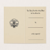 カトリックのミサ提供祈りの言葉イエスホーリーカード 名刺 (内部フラット)