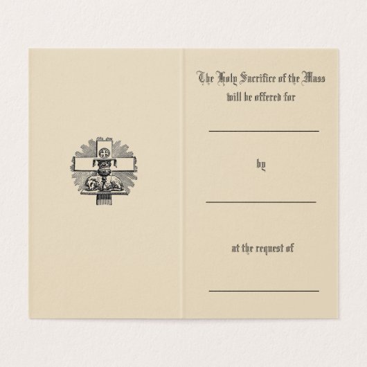 カトリックのミサ提供祈りの言葉イエスホーリーカード 名刺 (内部フラット)