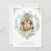 カトリックのミサ提供祈りの言葉神聖カード ノートカード (正面)