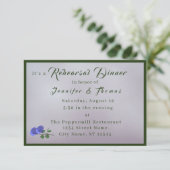 カトリックのミスティMauveとグリーンリハーサルのディナー 招待状 (スタンド正面)