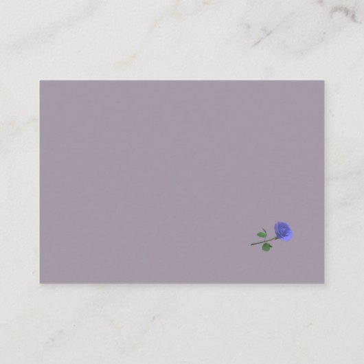 カトリックのミスティMauveと緑の応答カード エンクロージャーカード (裏面)