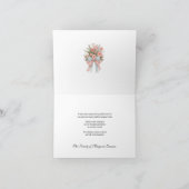 カトリックのメアリーロザリオ葬儀の弔意悔やみや弔慰 サンキューカード (内部)