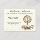 カトリックのユーカリスティック崇拝イエス祈りの言葉エンクロス 名刺 (正面)